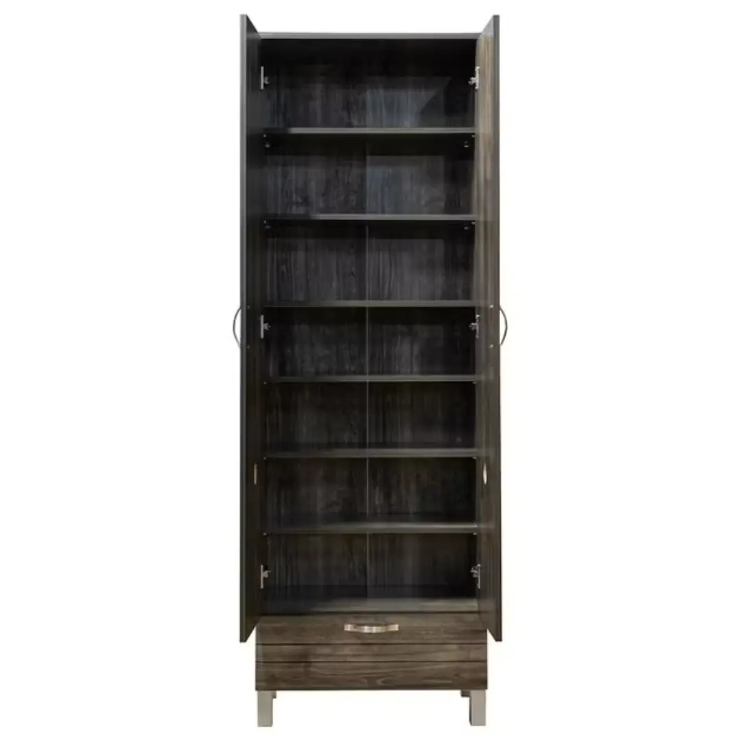 Storage Cabinet 16-Pair Shoe Rack with Drawer – Walnut Finish | Supplier from UAE