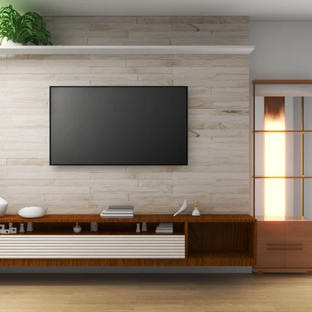 Wall Mount Engineered Wood TV Cabinet, Laminate Finish