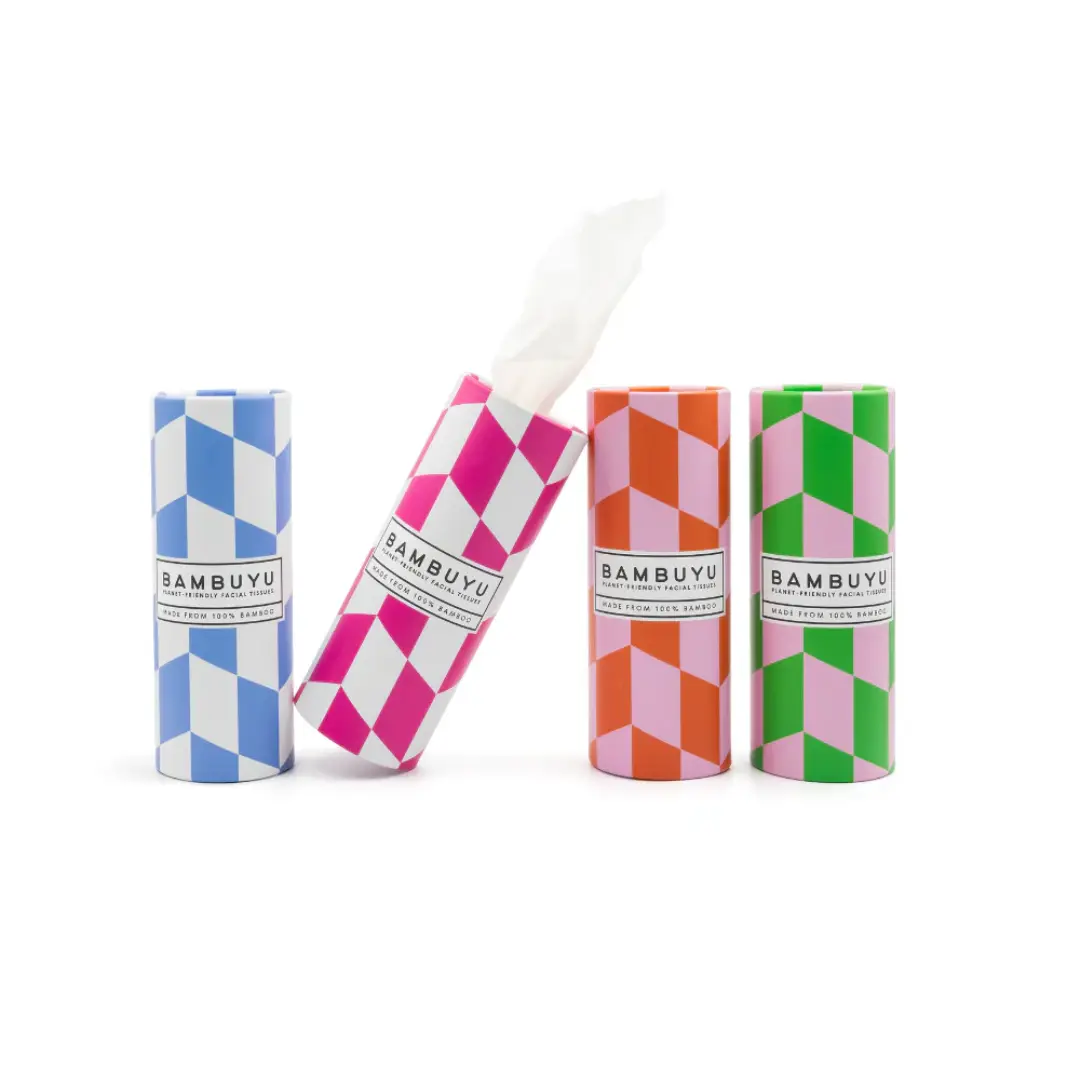 Bamboo Car Facial Tissue Box | Tube – Eco-Friendly & Compact Design | Supplier from US