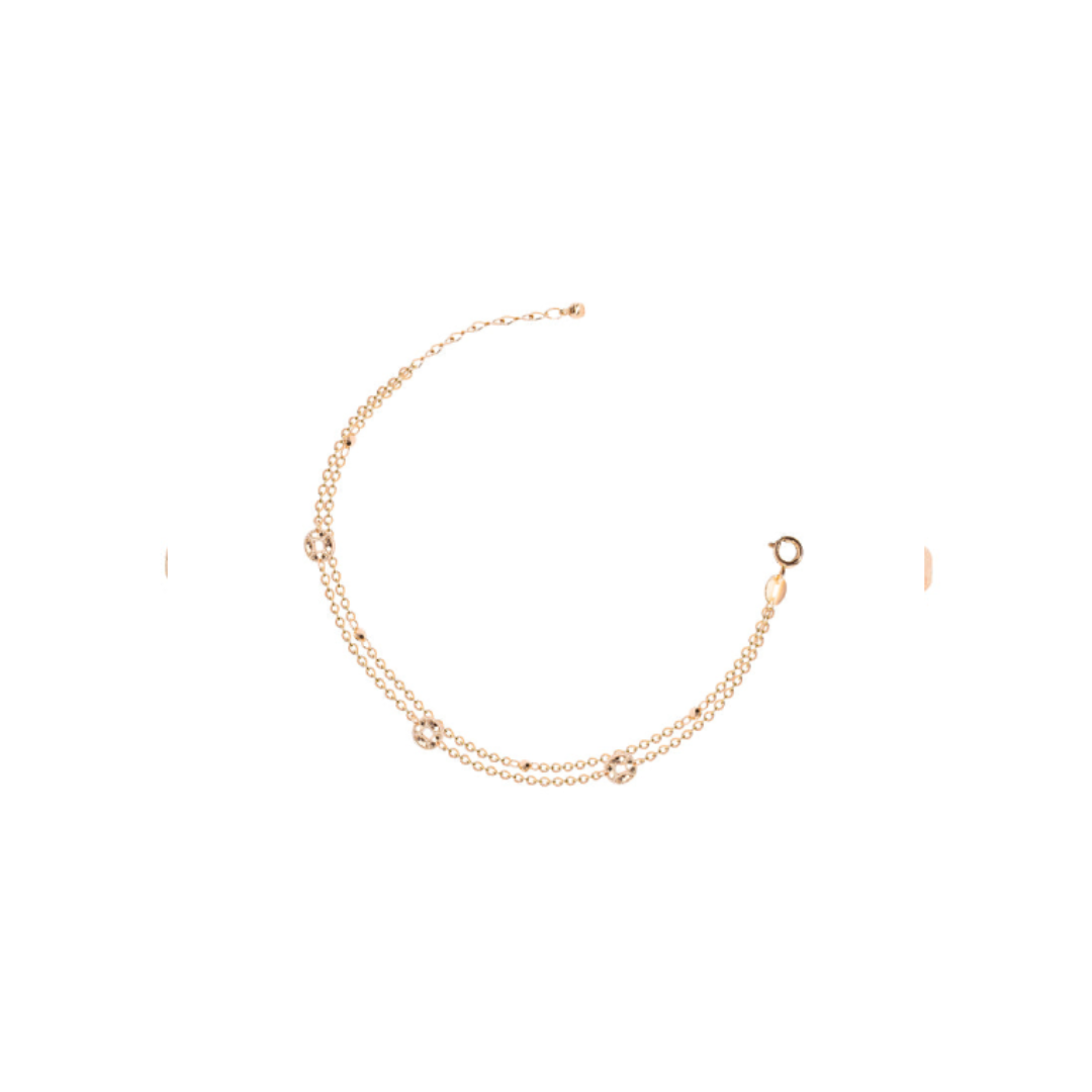 TOMEI Rouge Double Happiness Bracelet Rose Gold 750
