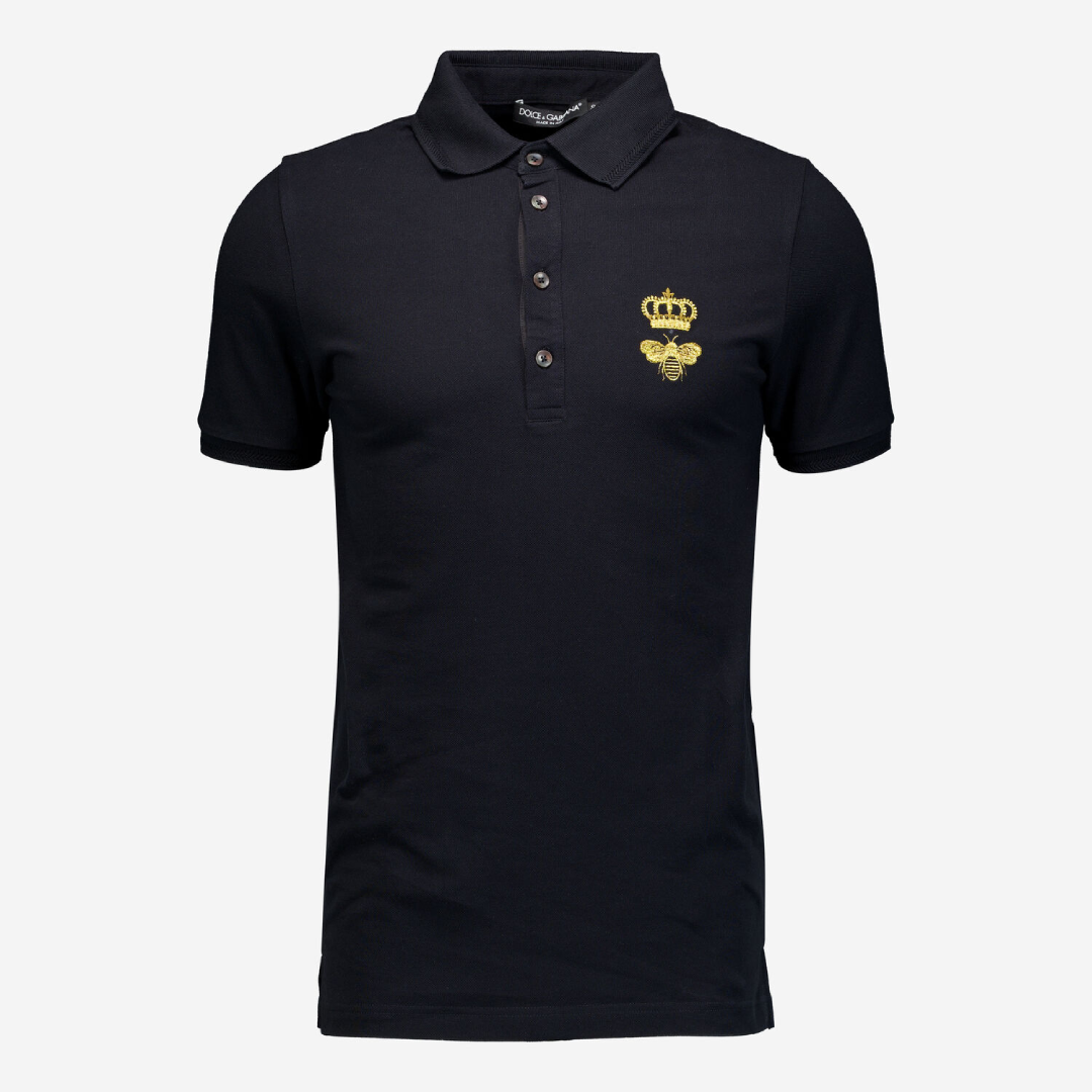 Black Embroidered Polo Shirt – Classic Men’s Apparel | USA Wholesale