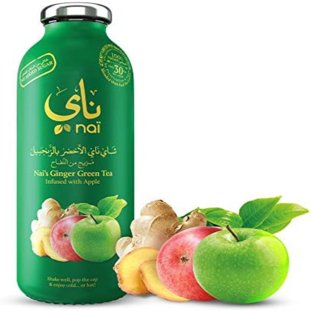 Wholesale Nai's Ginger Apple Green Tea 473ml Form Christmas Island