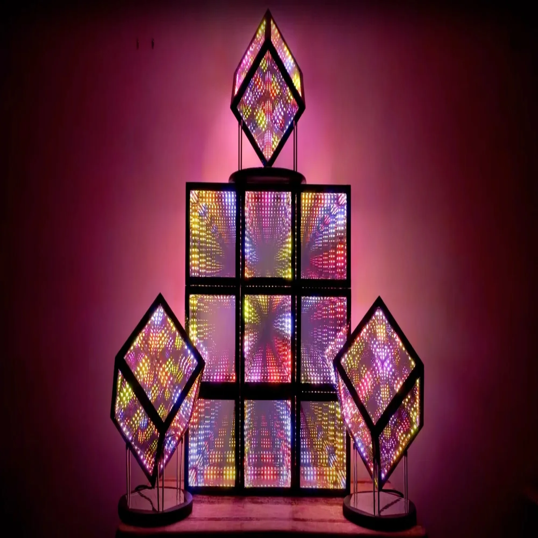 Interactive LED Art Modern Digital Light Artwork for Home Decor Offices Events and Creative Spaces