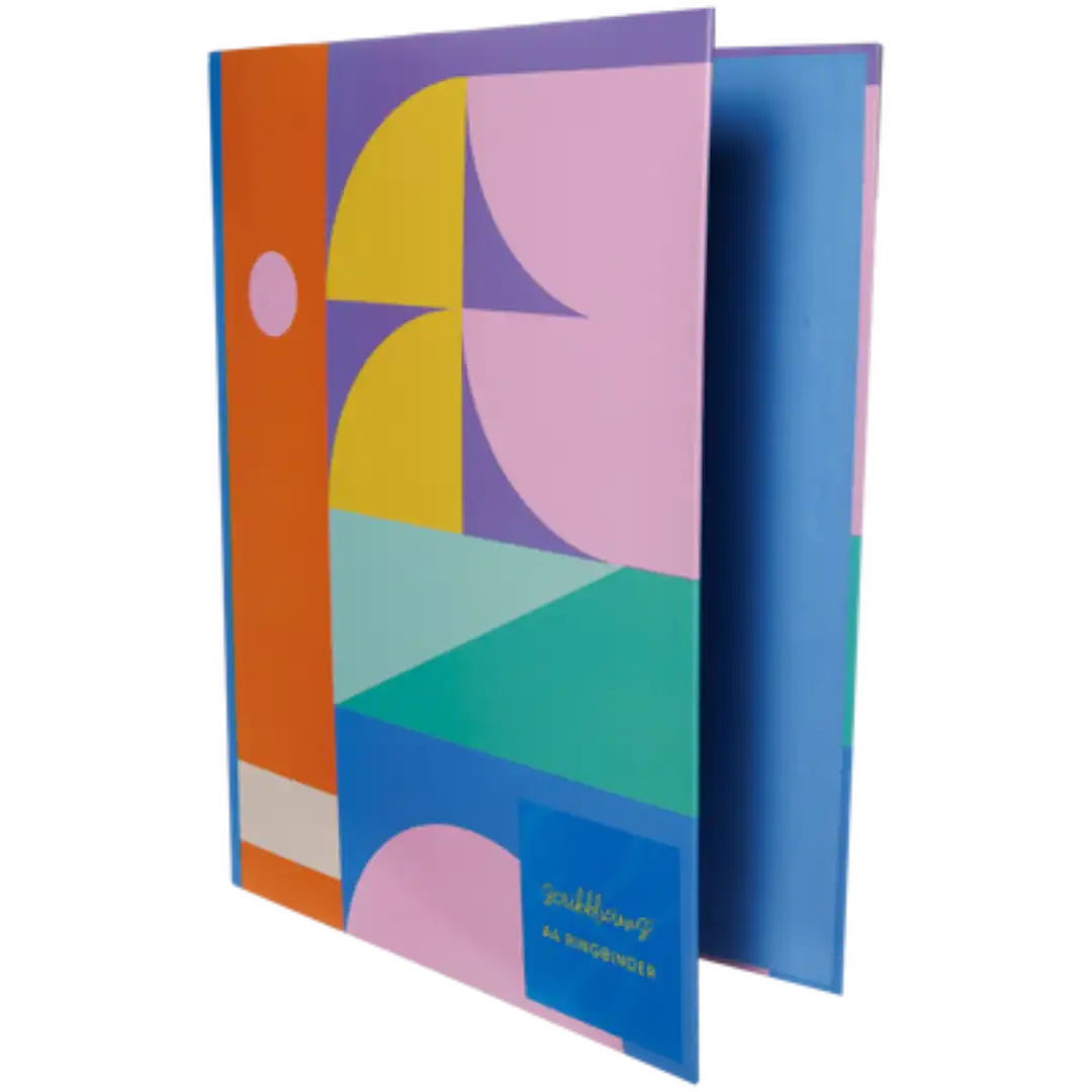 Colour Block A4 Ringbinder File Organizer UK