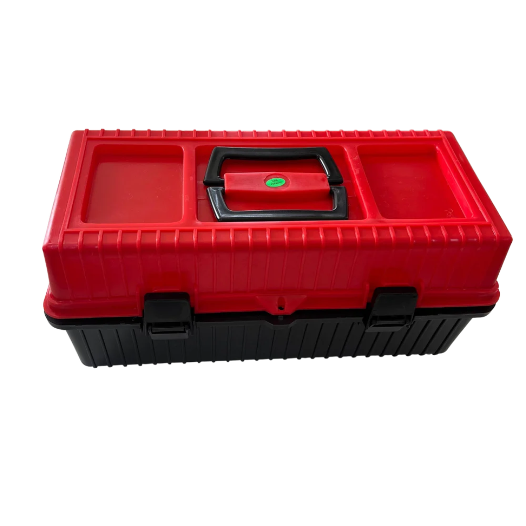 Red Plastic Tool Box For Drawer Organizers	