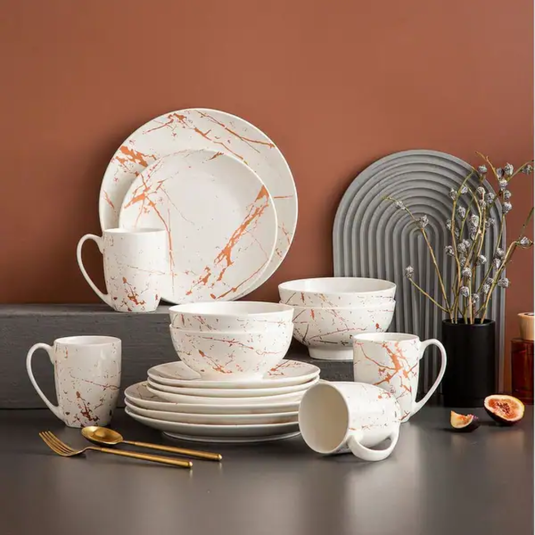 Premium Porcelain Dinnerware Set Elegant Durable Tableware Collection for Modern Dining