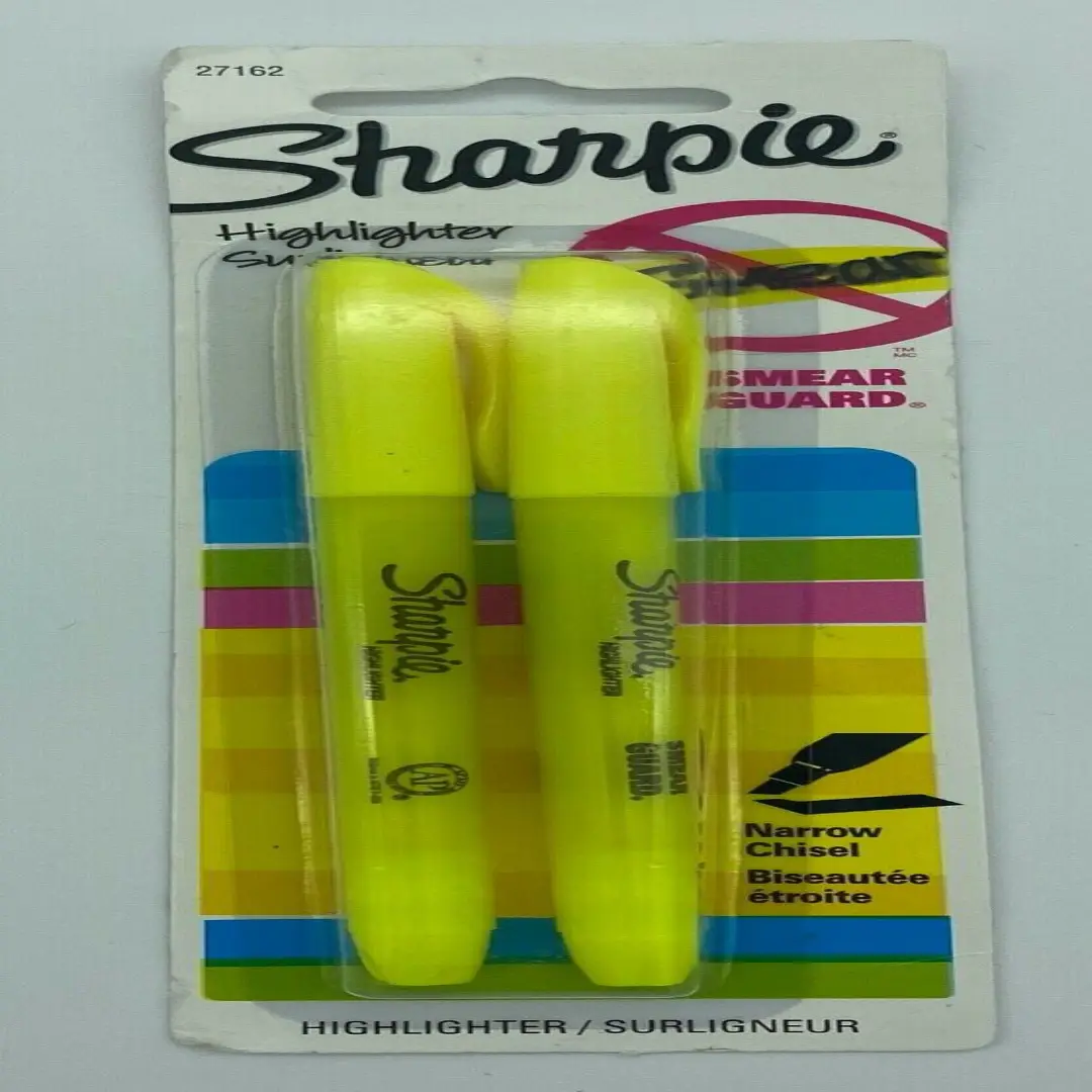Sharpie Yellow Highlighters 2-Pack UAE Stationery