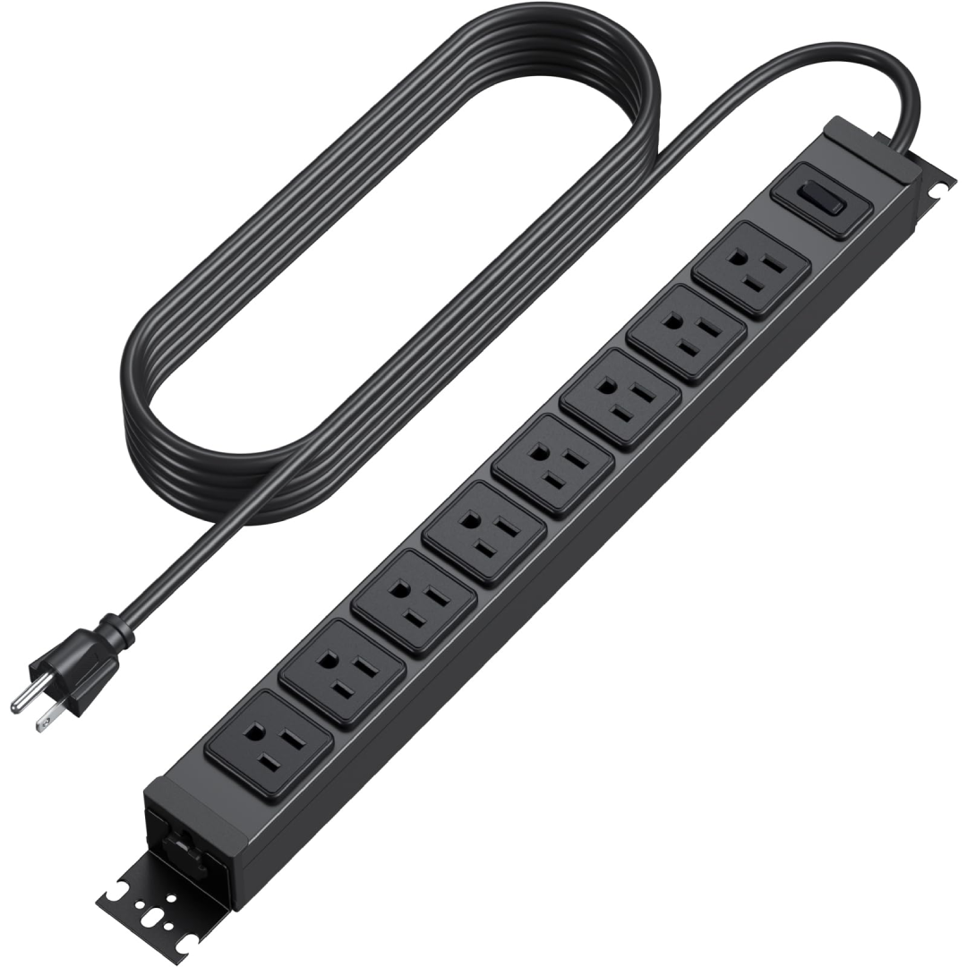 Wall Mounted Power Strips with Surge Protection Multi Socket Extension Board for Organized Safe Wiring