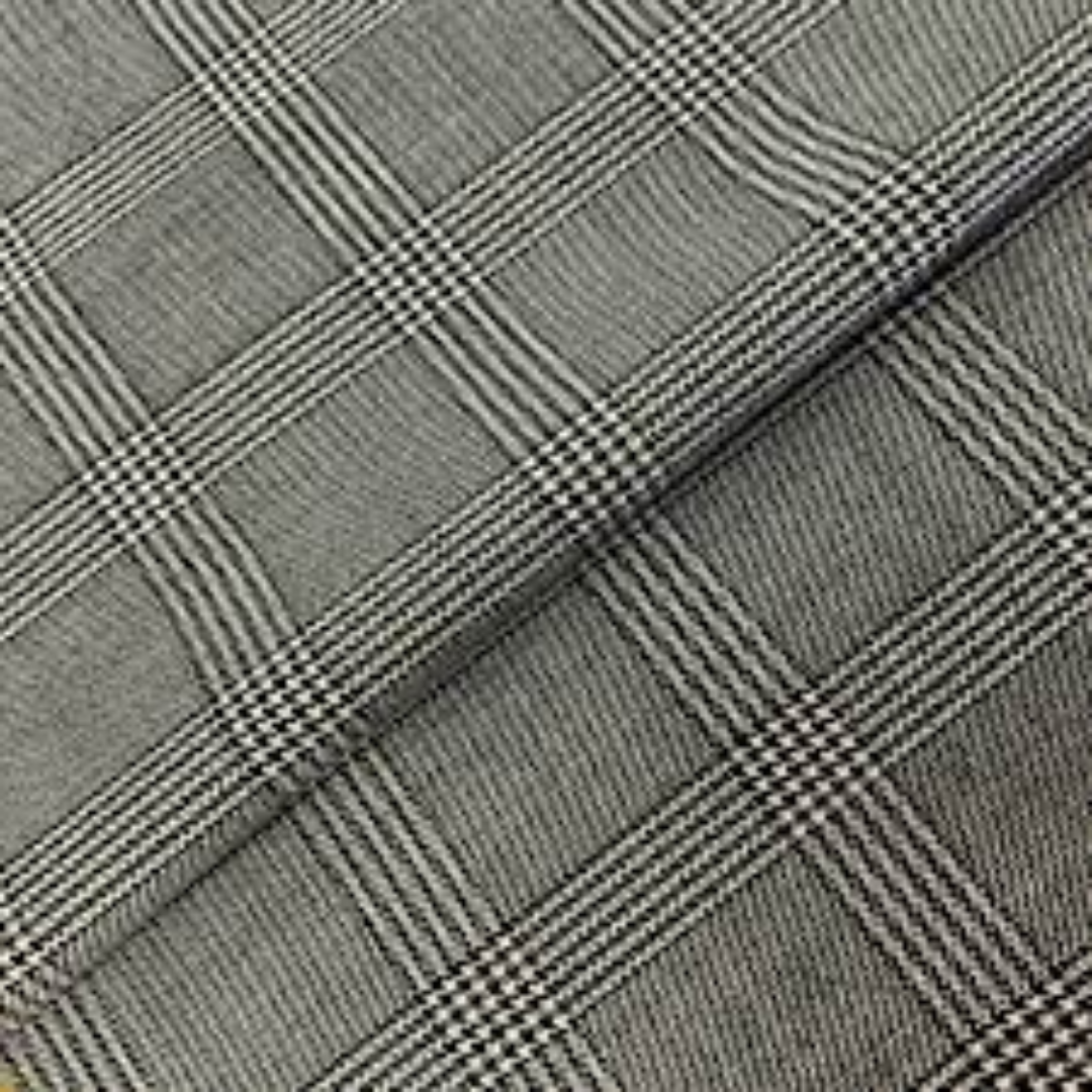 Glen Plaid Fabrics Classic Pattern for Tailored Suits