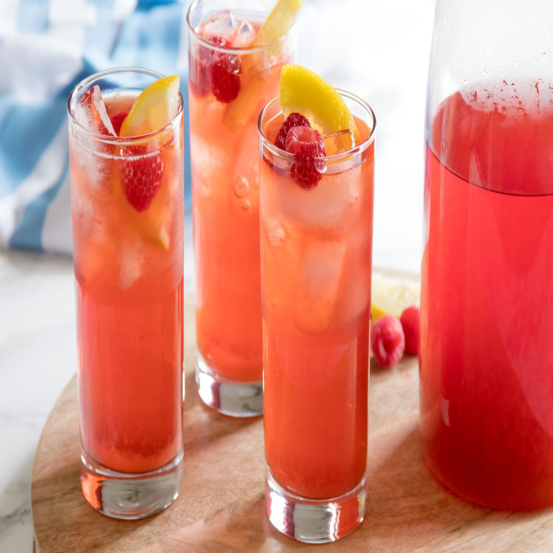 Raspberry Iced Tea with Fruity Flavor for Refreshing Taste, Summer Hydration & Cool Energy Boost