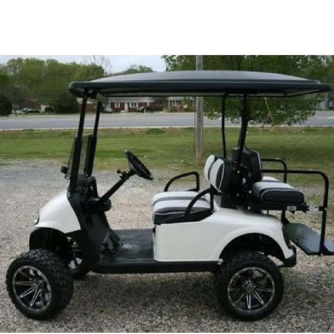 White Light Vehicle Four Seater Electric Golf Cart Efficient & Eco-Friendly Ride
