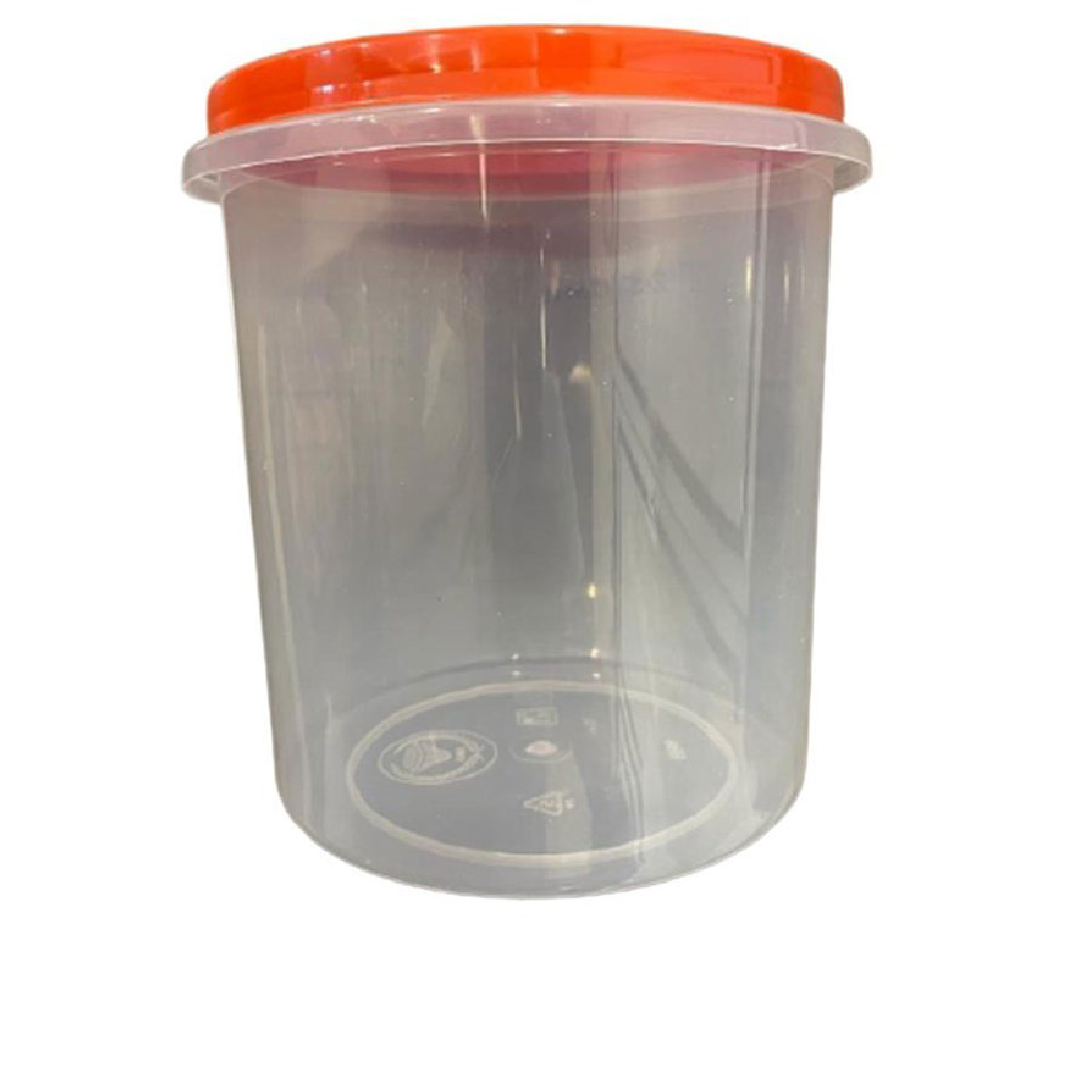 Plain Plastic Airtight Round Container 2.5L, For Food Storage