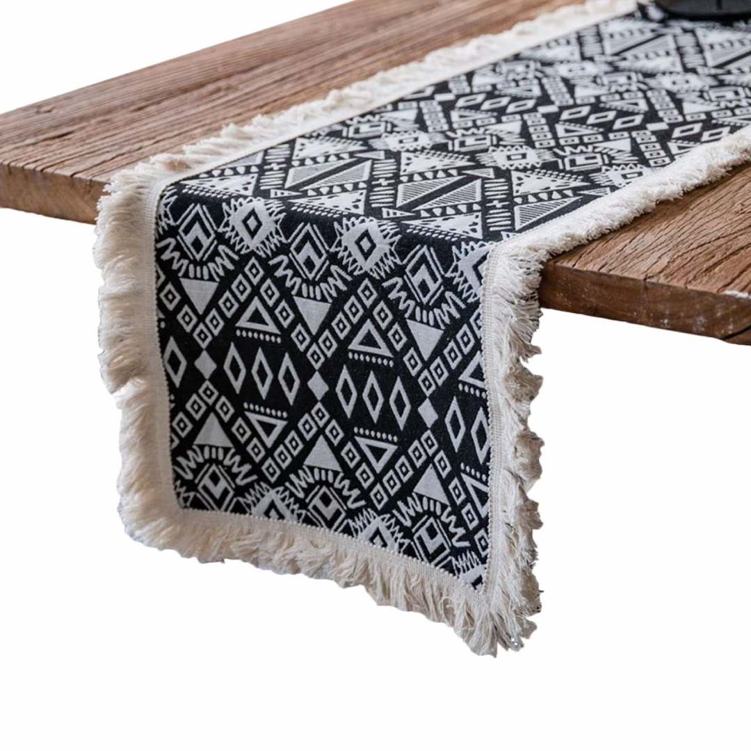 Azraq Table Runner Elegant Dining Table Decor Runner for Home Kitchen Festive and Special Occasions