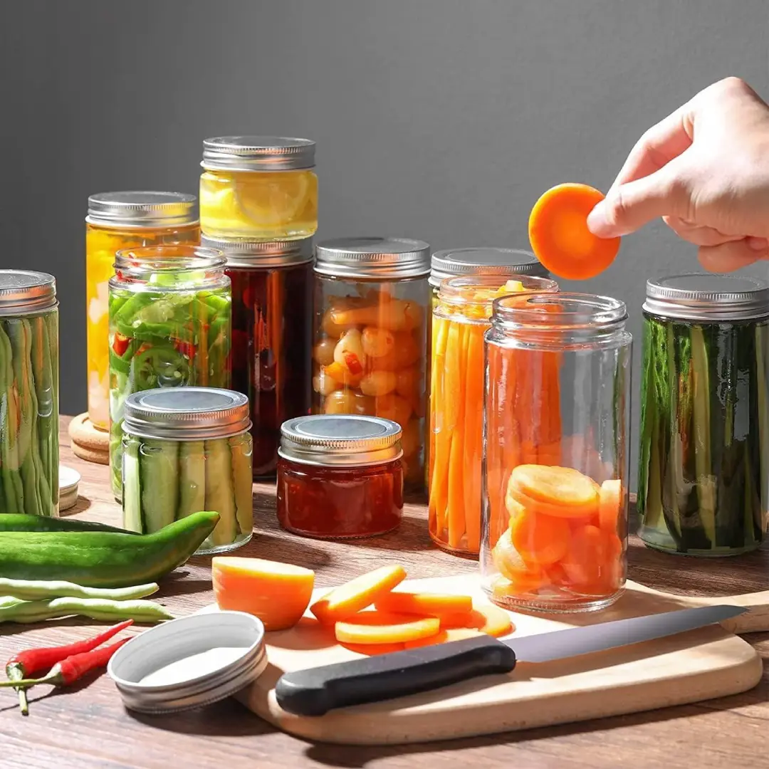 Mason Jars with Airtight Metal Lids UAE Storage Jars Supplier