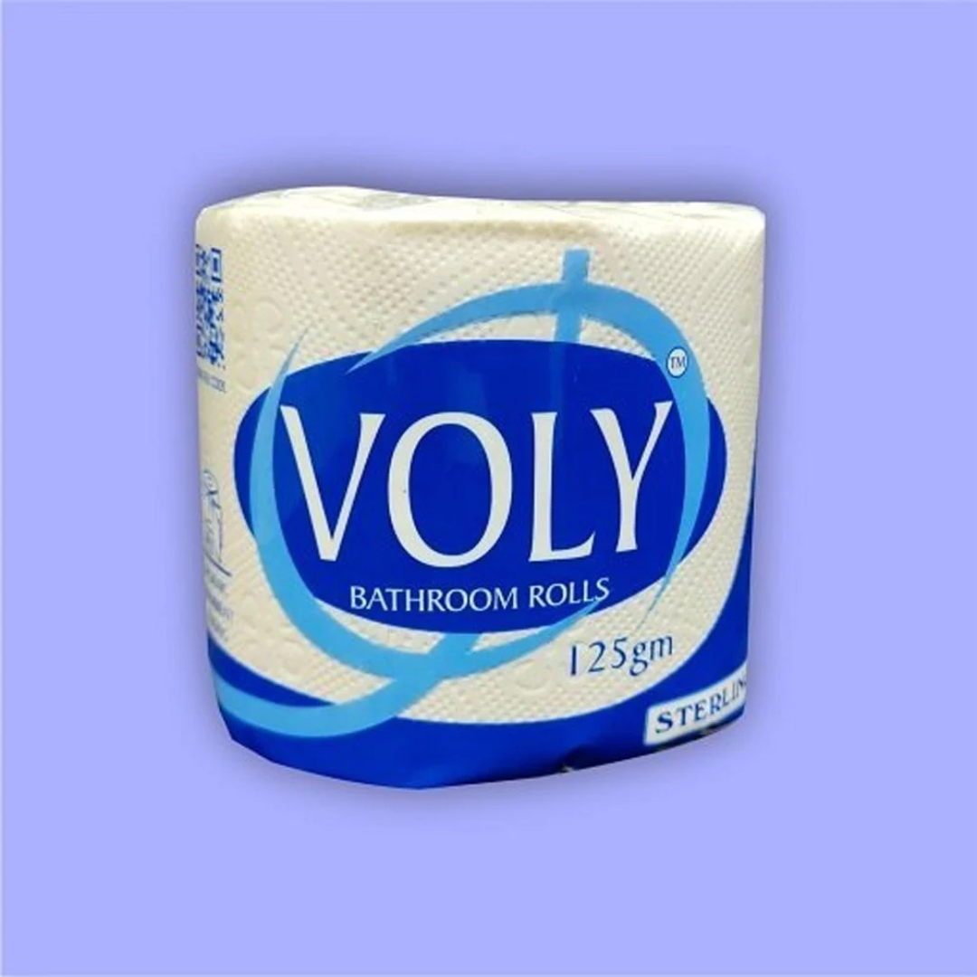 125gm Voly 2 Ply Recycled Toilet Paper Rolls, 35 Meter, 10x10 Cm