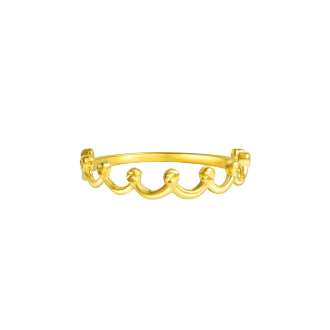 TOMEI Minimalist Crown Ring Elegant Jewelry Design