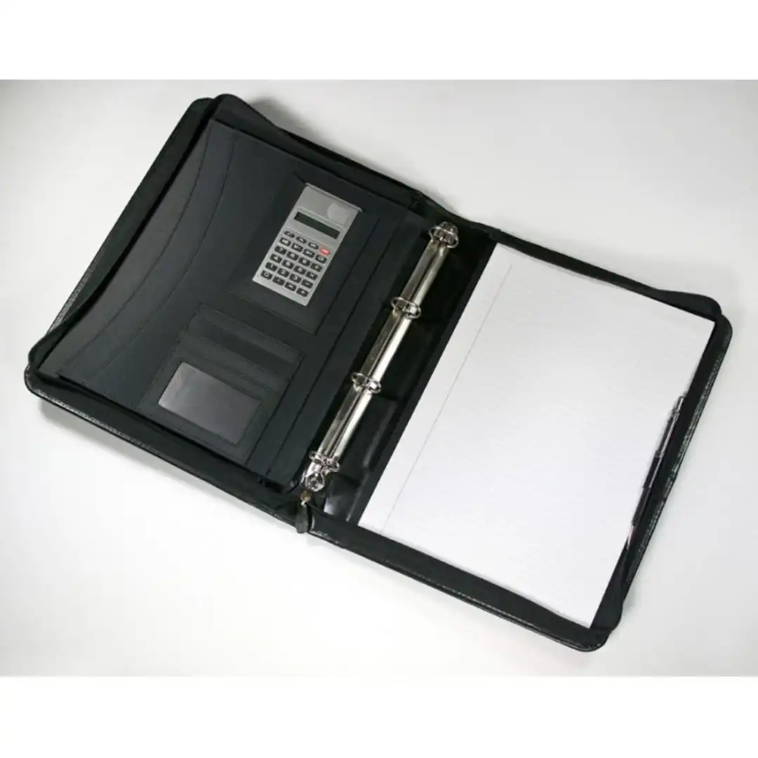 Malvern A4 Zipped Ring Binder Folder UK