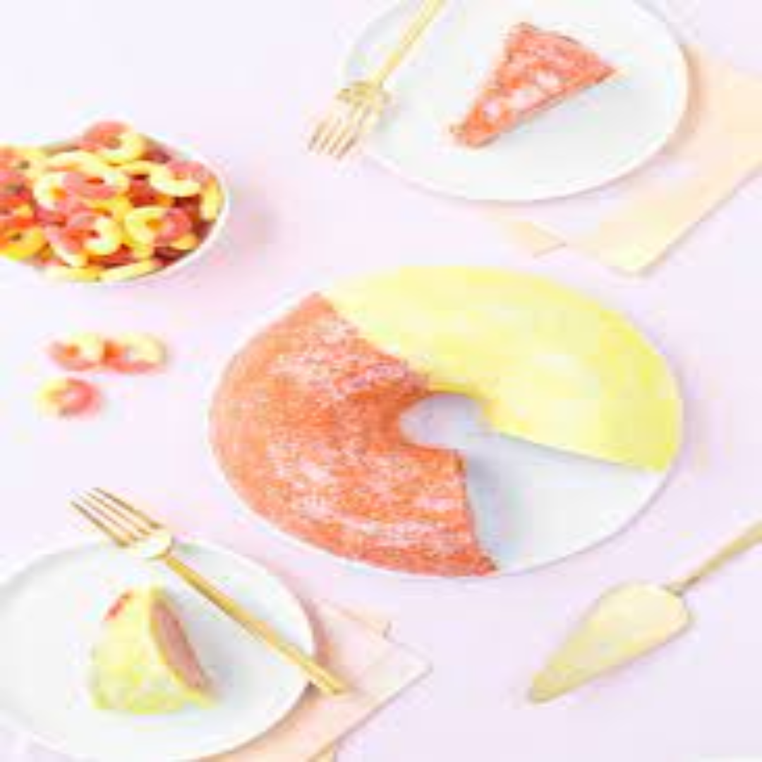 Peach-Covered Ring Cake For Sweet Fruity Delight