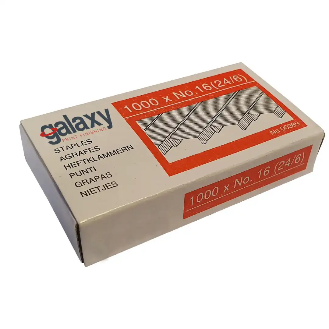 Galaxy 24/6 Machine Staples 1000pcs UK Office Use