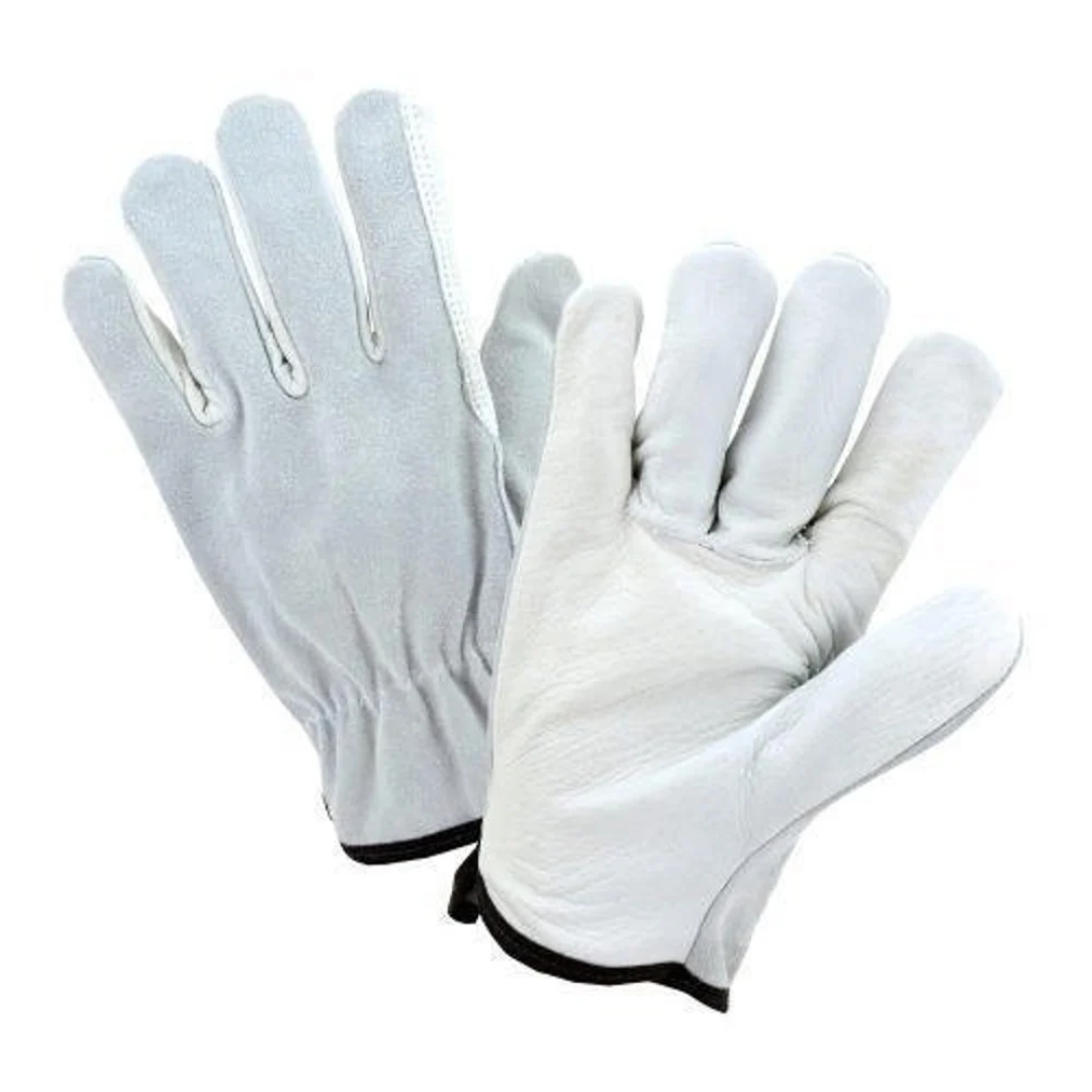 Leather Driving Hand Gloves, Size: Medium