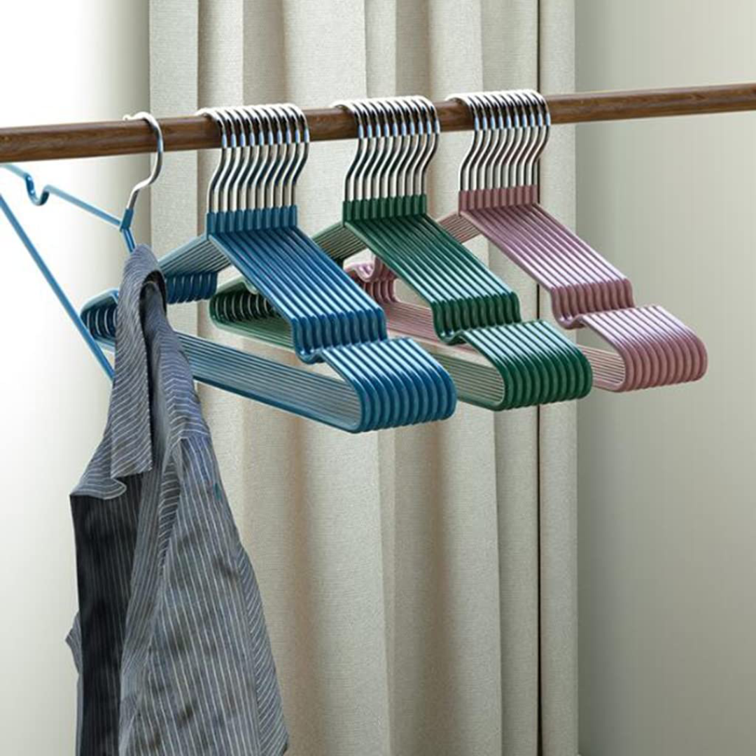 Hangers and Hooks for Clothes Heavy Duty Space Saving Wardrobe Organization for Home and Closet
