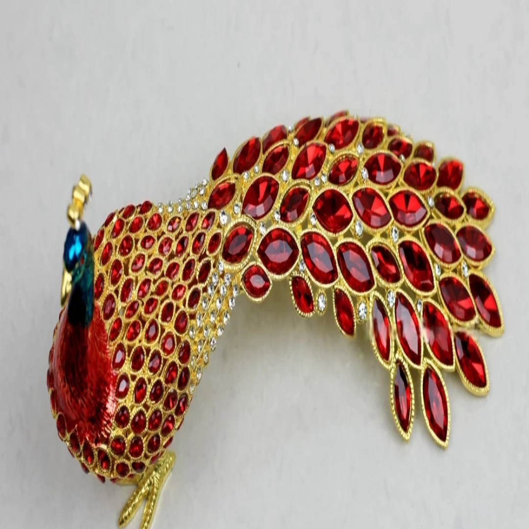 Peacock Trinket Box