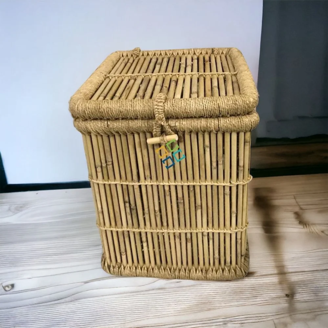 Bamboo Laundry/Storage Basket For Home
