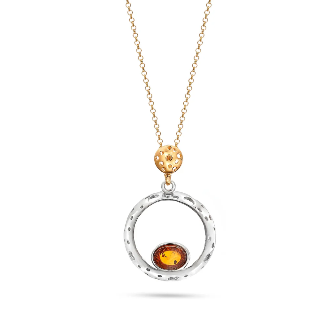 Sterling Silver Orbit Pendant Jewelry