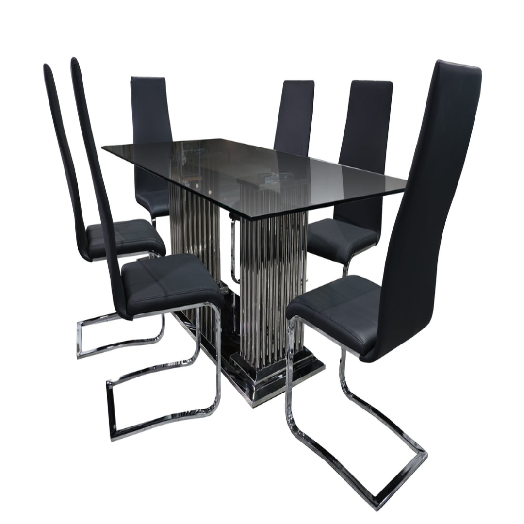 7-Piece Cyrene Dining Room Set Stylish Comfortable Choice