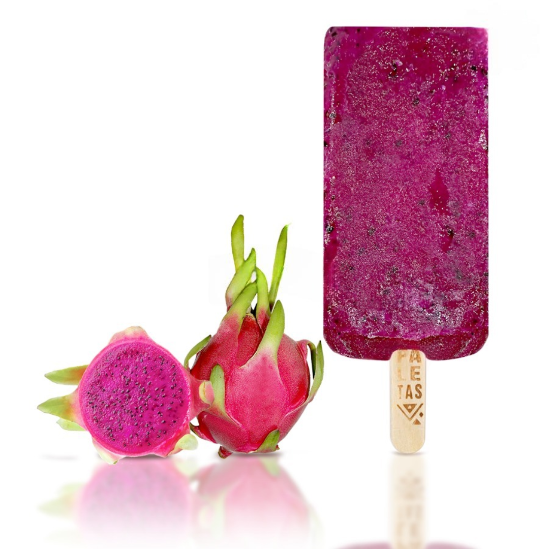 Red Dragon Fruit Paletas Dairy-Free Ice Cream VN