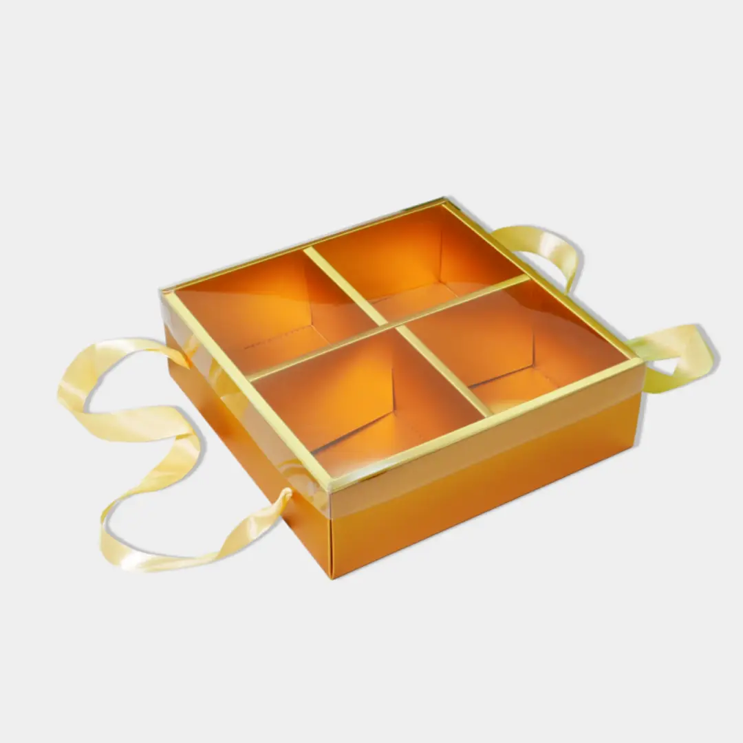 Gold Square Gift Box with Lid – Malaysia Wholesale