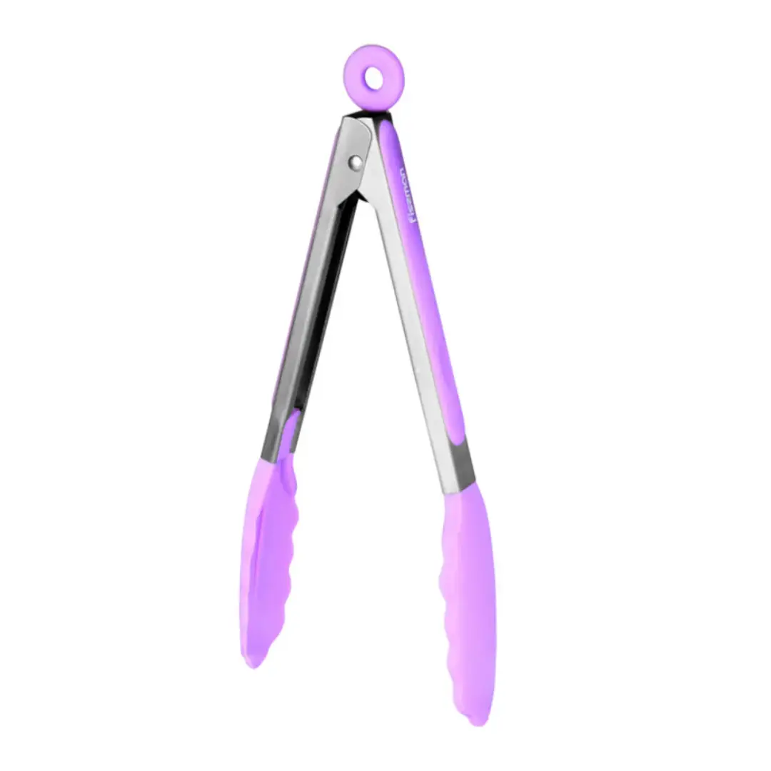 Fissman Kitchen Tongs with Serving Tongs Silicone Tip Purple – Wholesale & Supplier from UAE