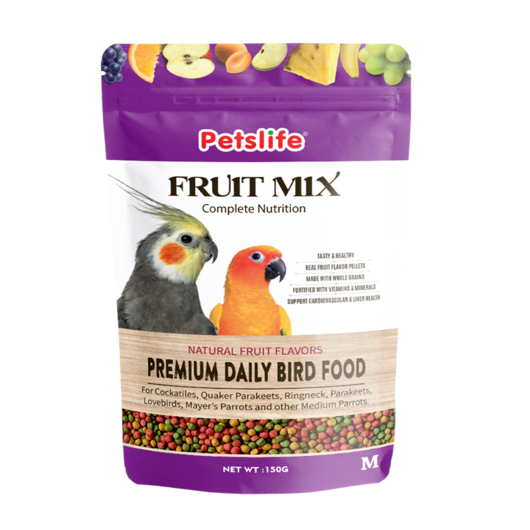 Petslife - Fruit Mix - Medium Pellets - Bird Food