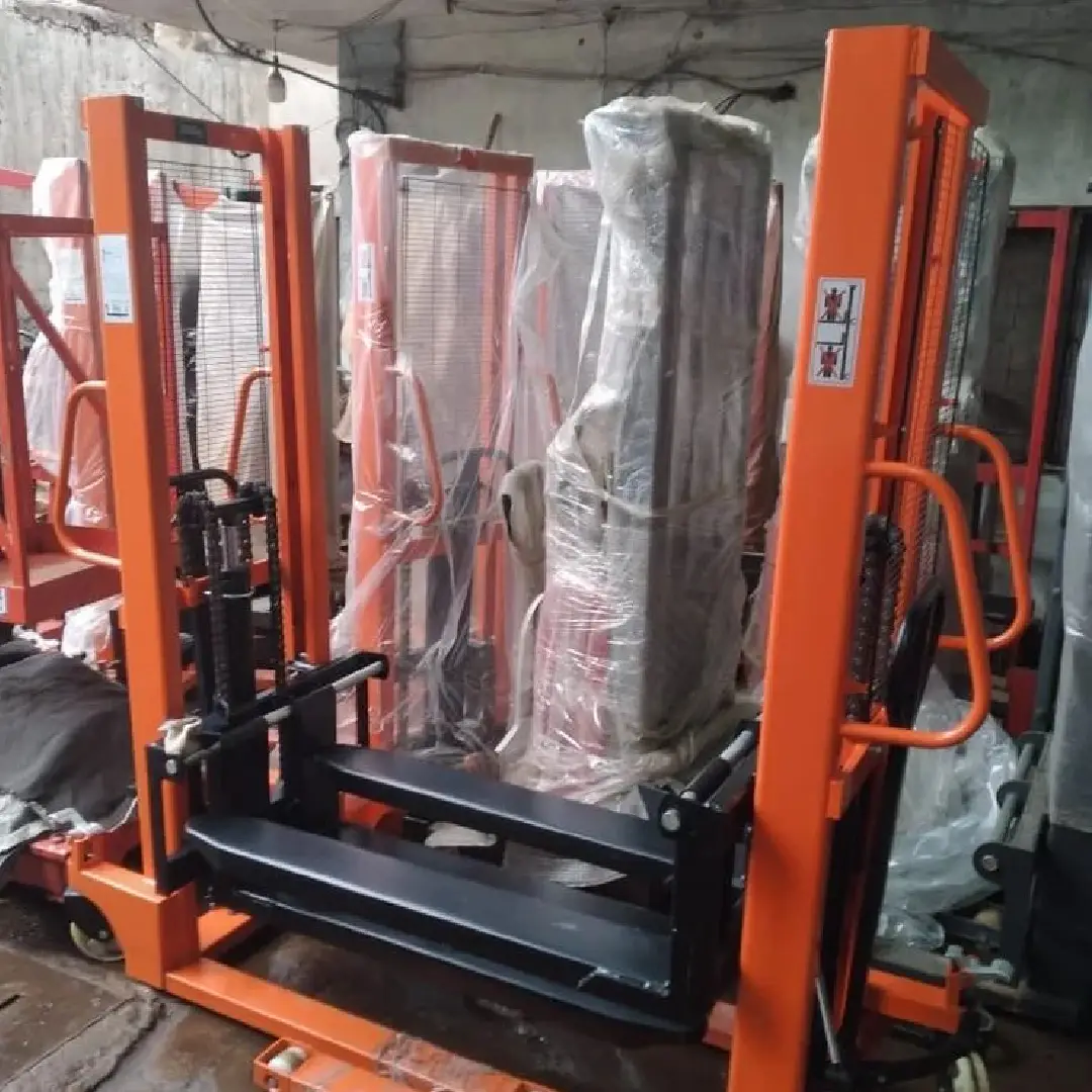 Hand Hydraulic Stacker - 1000kg, 1600mm Lift, Adjustable Forks