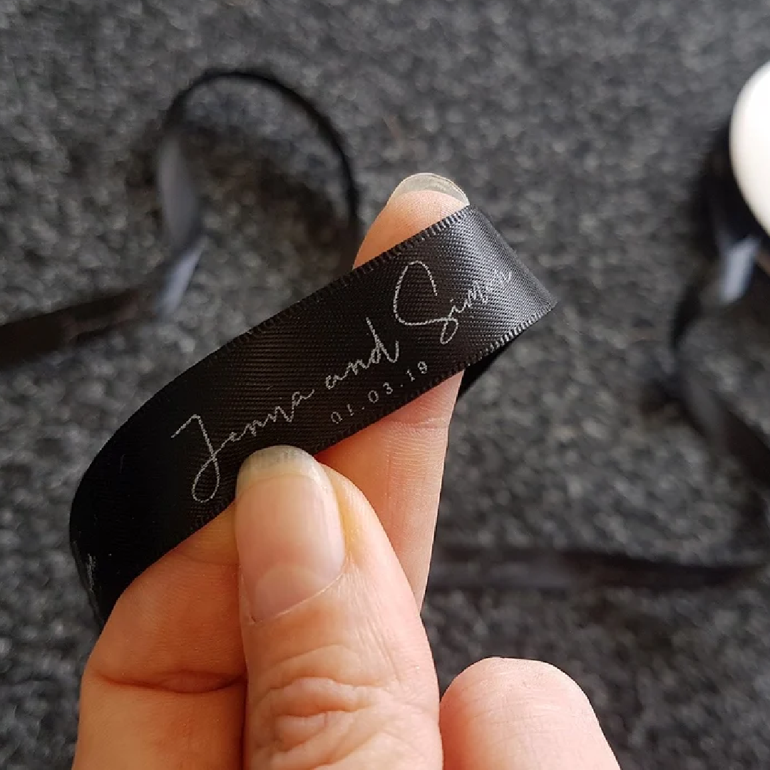 Polyester Black Printed Ribbons, Packaging Type: Roll