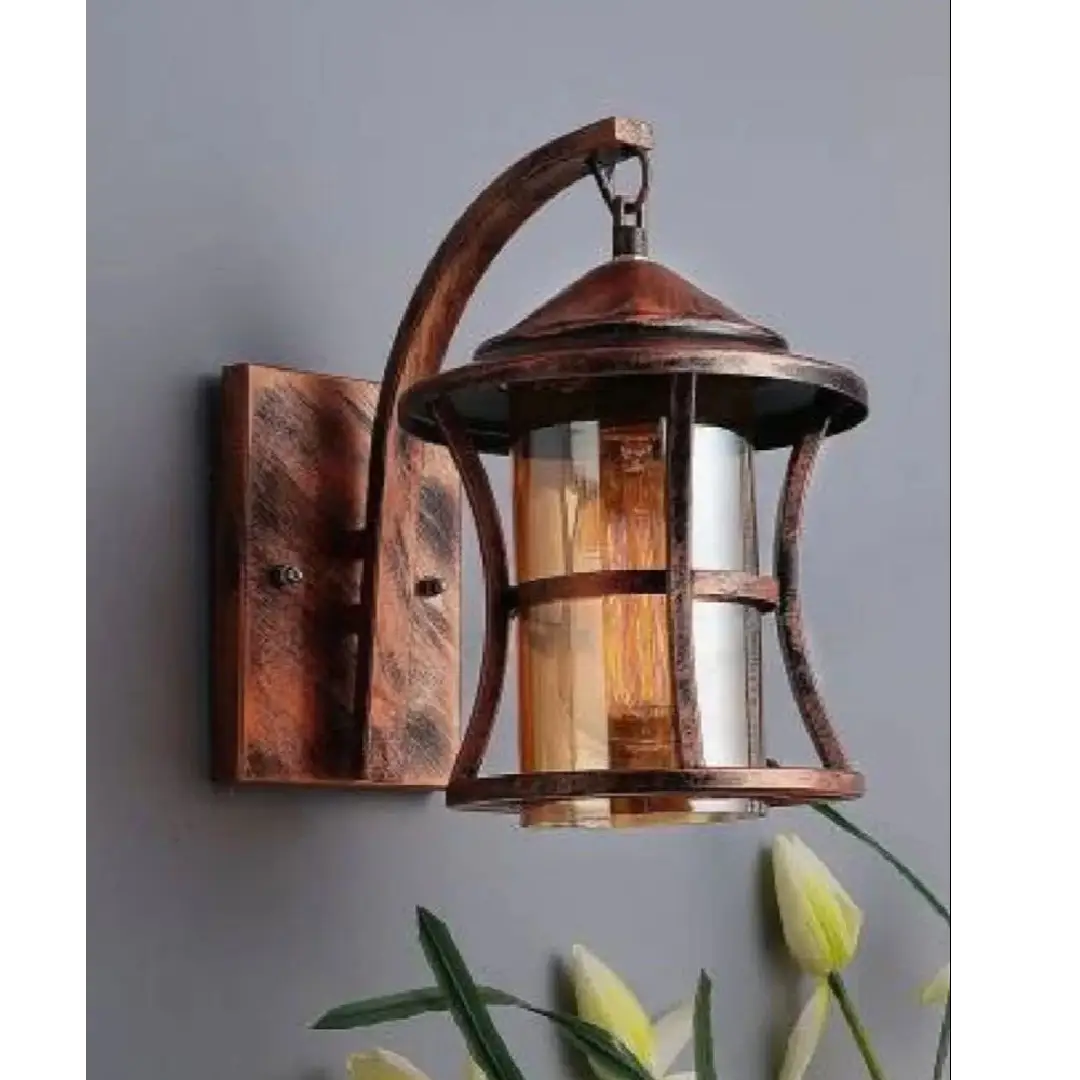 Copar Antik Metal Glass Wall Lamp – Vintage Decorative Lighting