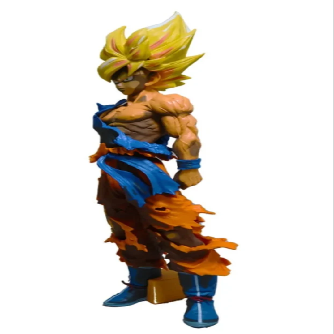 Plastic Goku Burned Action Figure