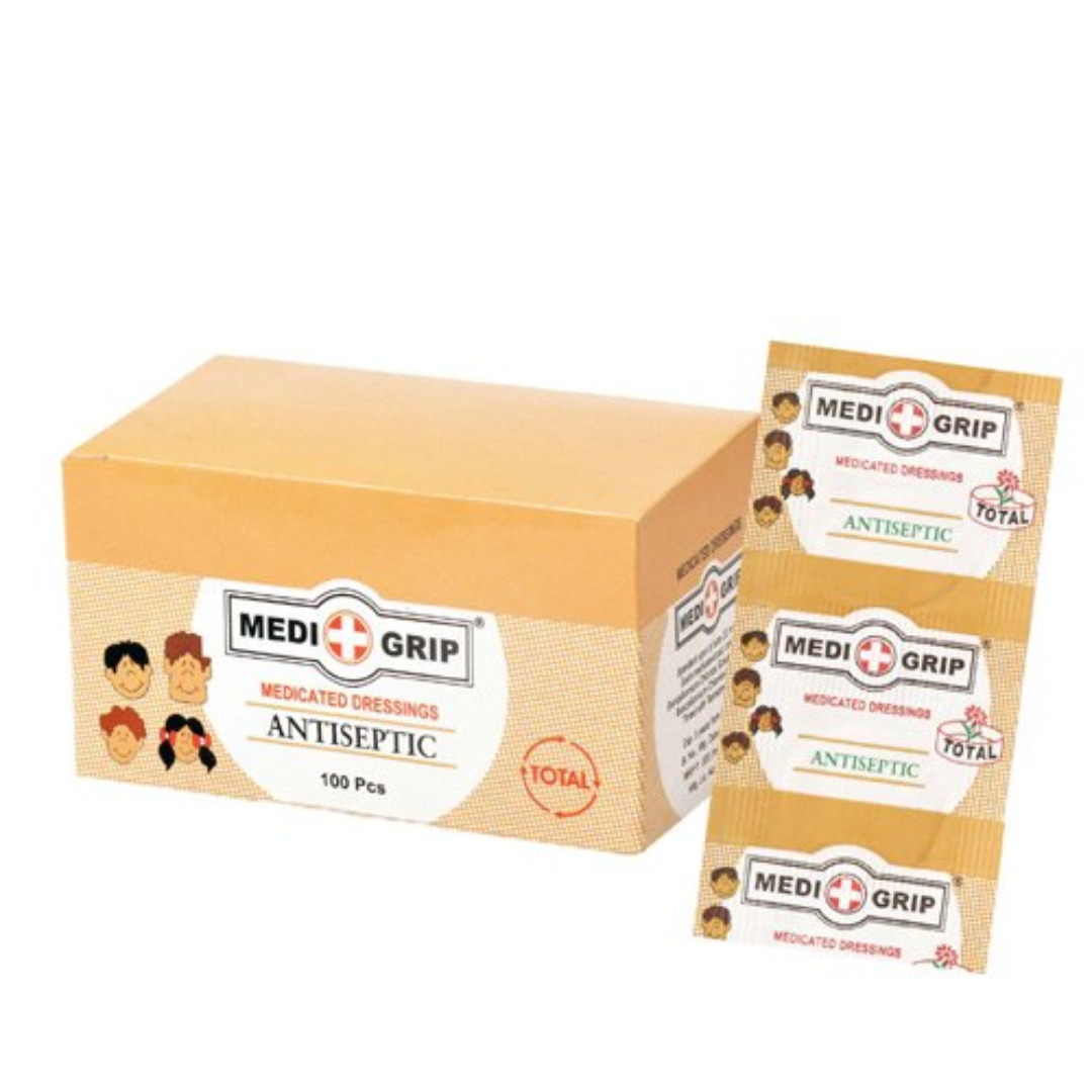 Polyester Cloth Spot Bandage Antiseptic Medicated Dressings, Packaging Type: Box