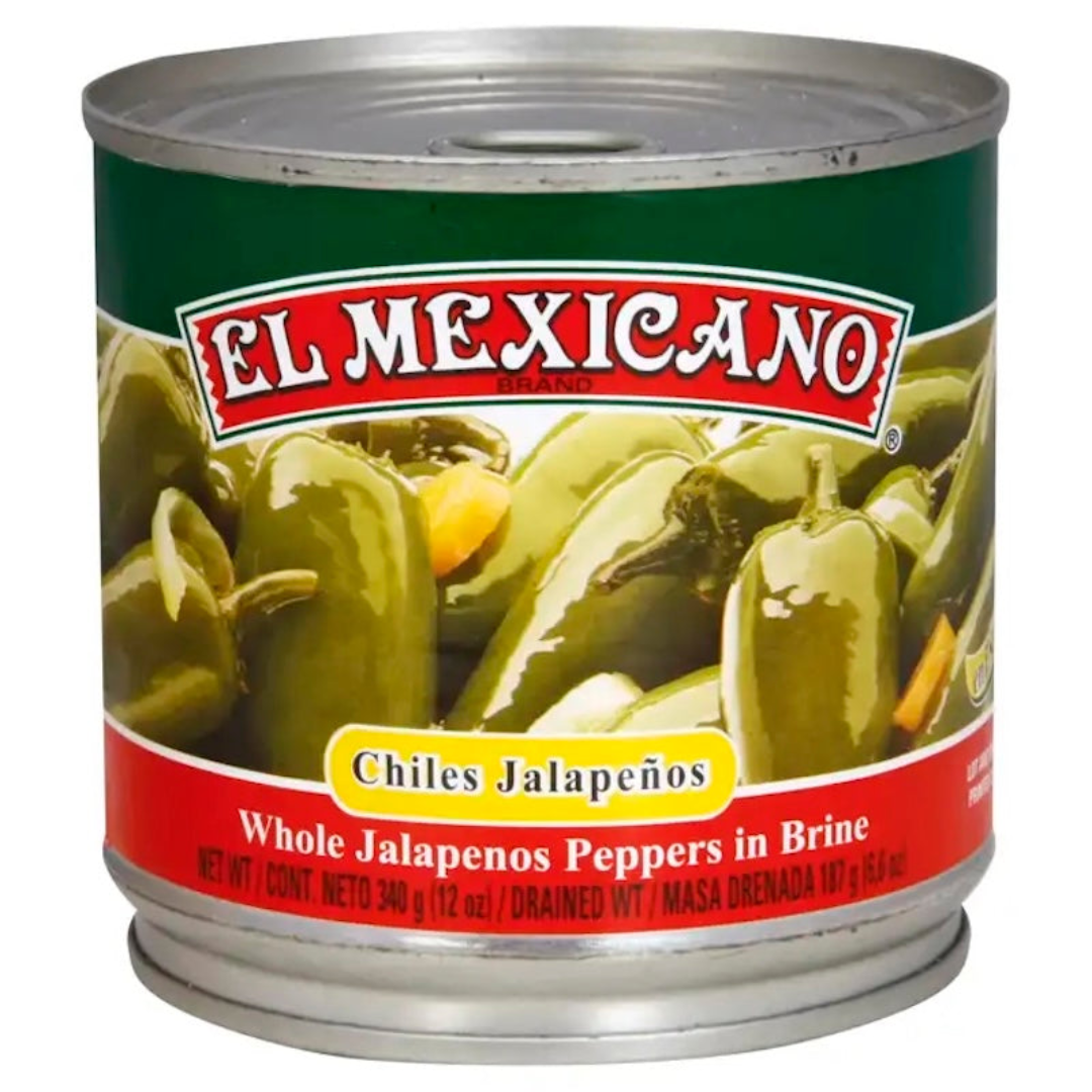 Whole Jalapeno Peppers in Brine Spicy Canned Vegetables Perfect for Toppings Cooking and Mexican Dishes