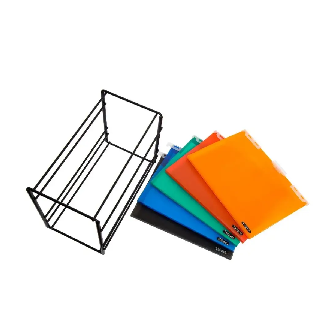 Hanging Plastic File Folders with Stand – Office & Home Use
