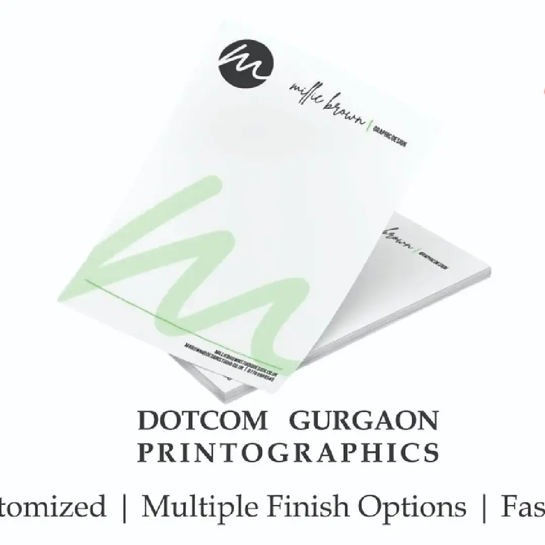 Custom Letterhead & Letterpad Printing - Professional & High-Quality 