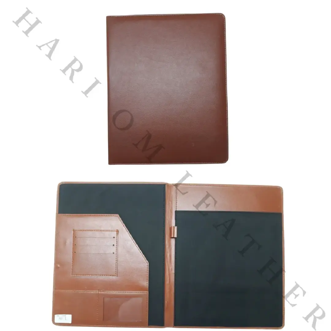 Elegant Brown Leather A4 File Folder – Professional & Stylish