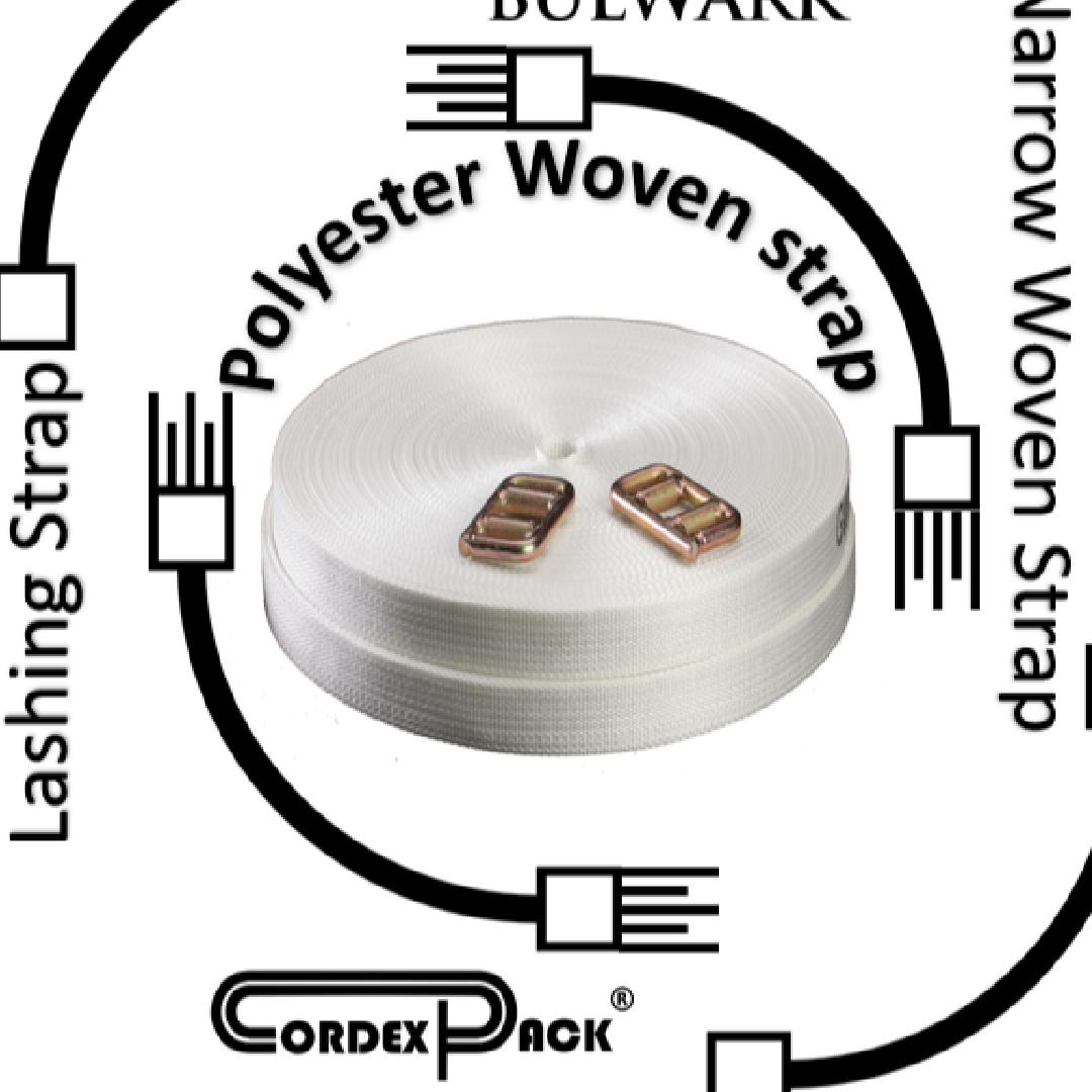 Bulwark White Lashing Strap - Heavy-Duty Load Securing