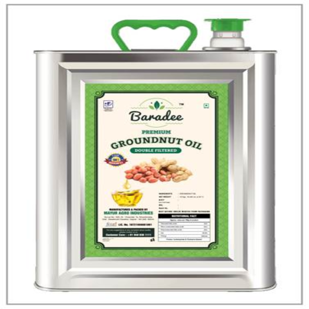 15KG Double Filtered Groundnut Oil - Pure & Healthy