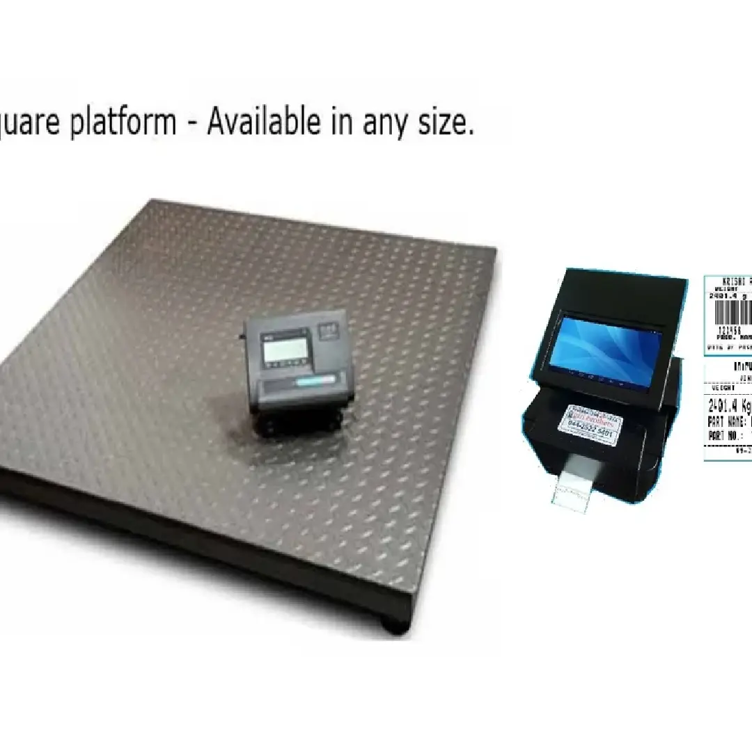 Durable CIBI 4 Loadcell Industrial Floor Weighing Scale for Heavy Loads