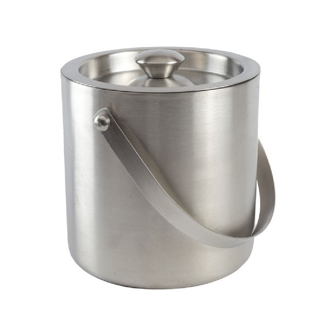 Stainless Steel Double Walled Ice Bucket, Size: 1 Ltr, Packaging Type: Box