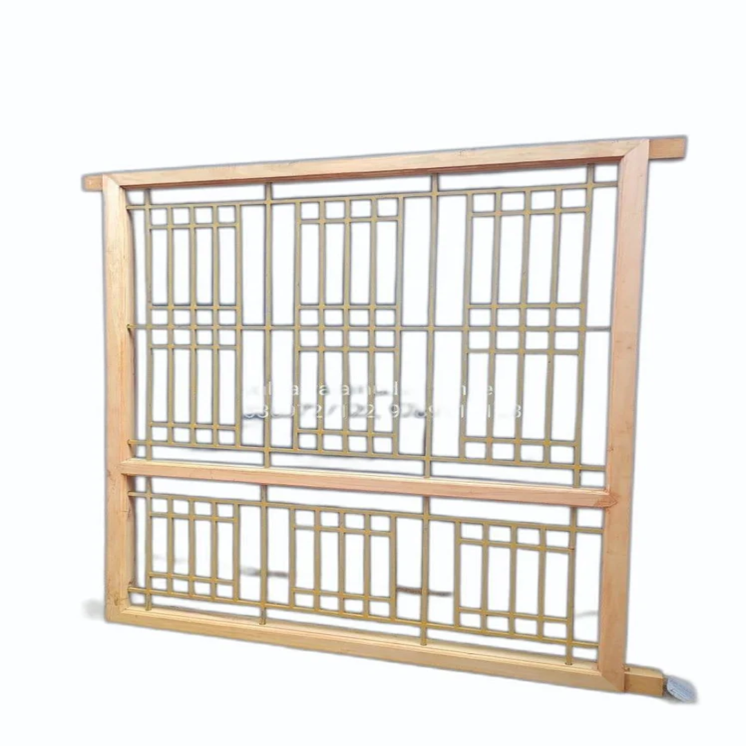 6x4 Brown Wooden Windows in Saal Wood