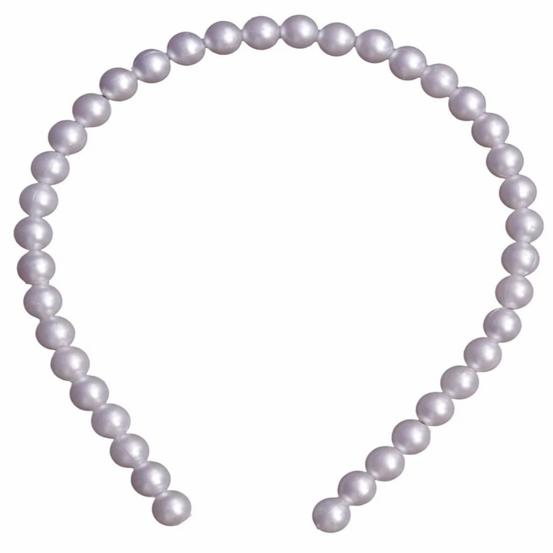 Plastic White Pearls Hair Band for kids Girls Hair Accessories