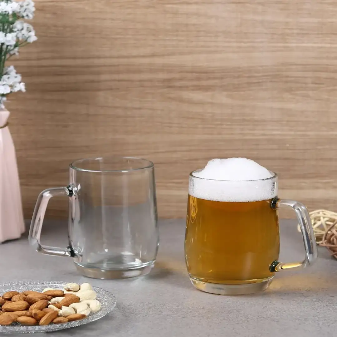 Uniglass Prince Premium Basic Beer Glass Mug Set 400 Ml