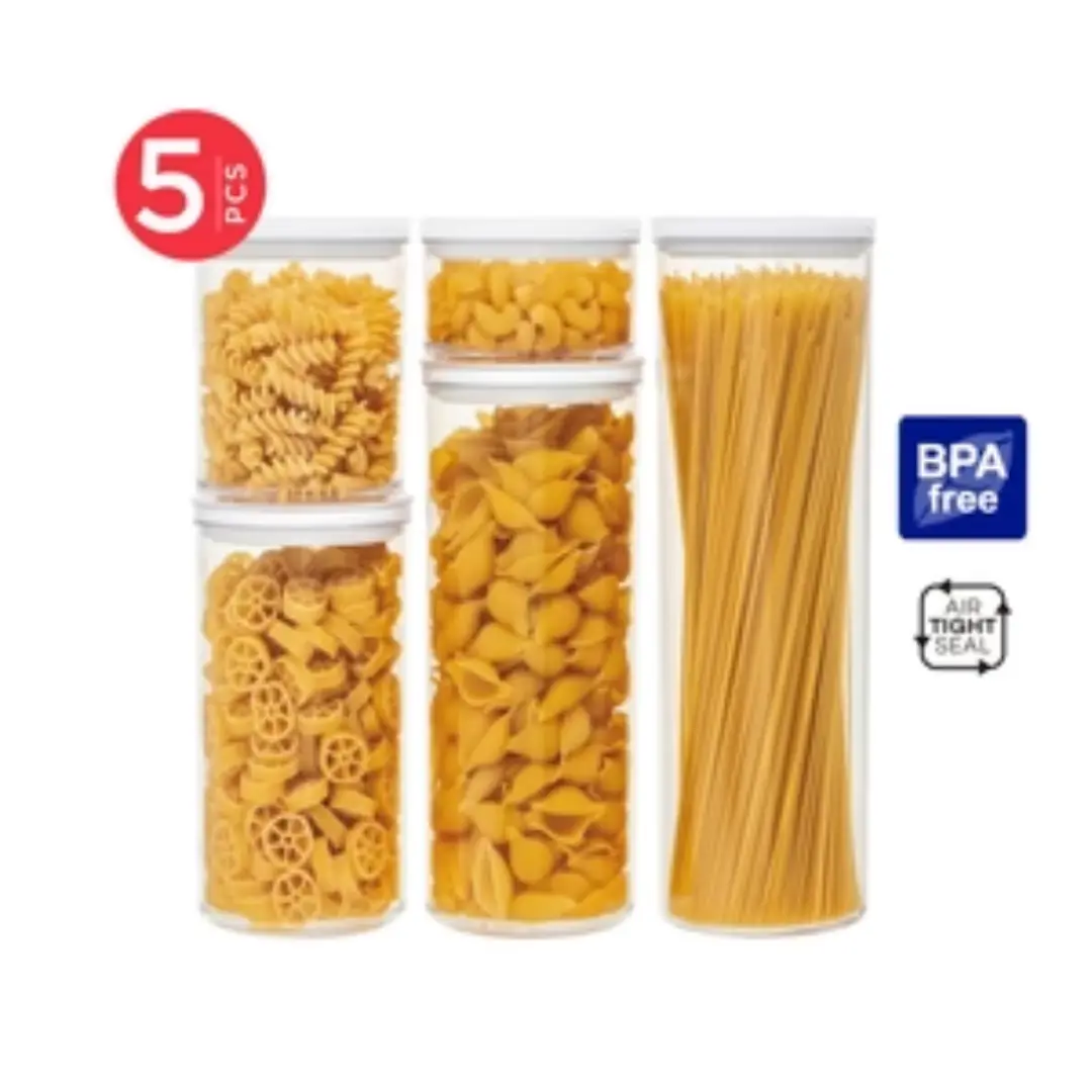 Lock2Go Fliplock Canisters Set of 5 US Outlying Islands Storage Solution